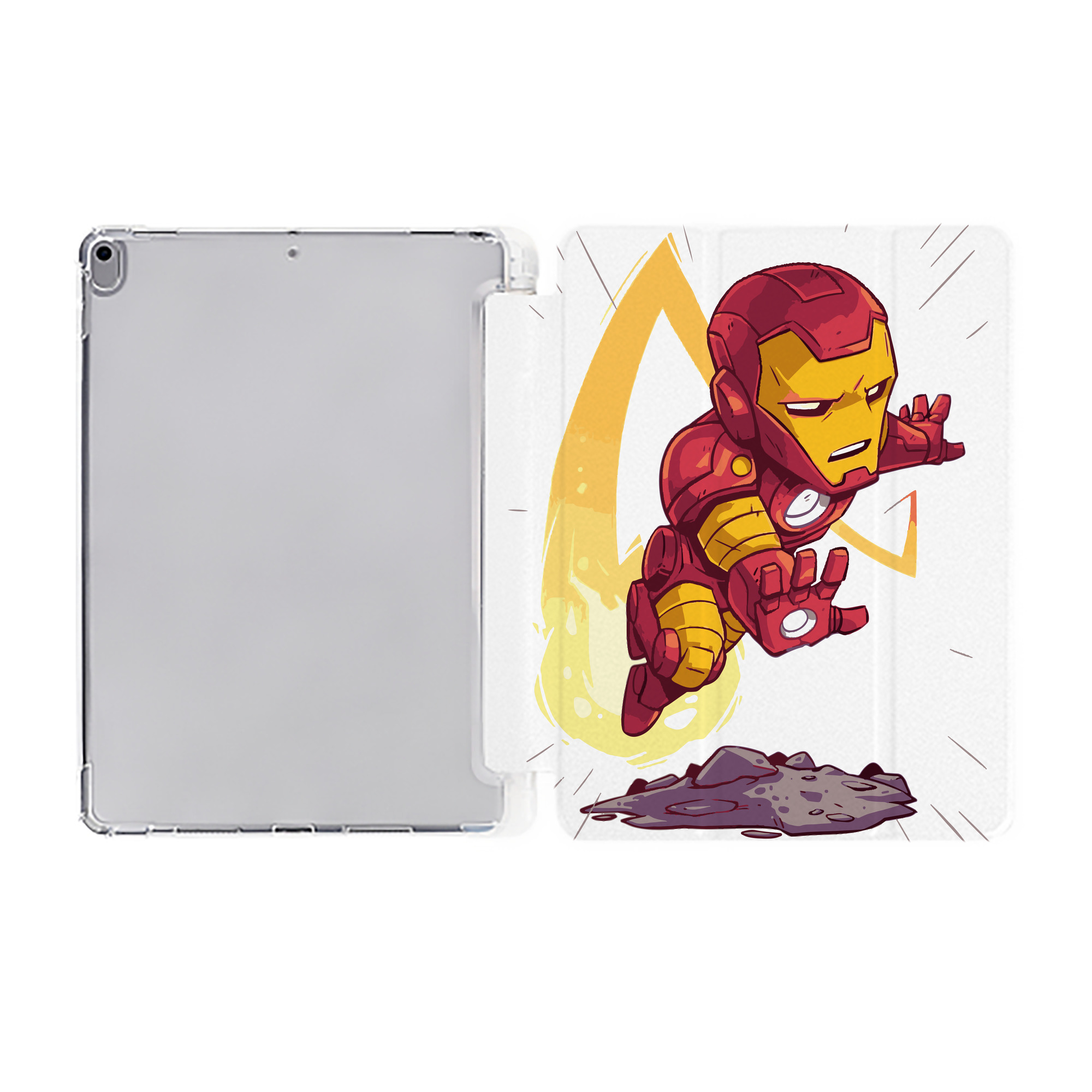 （画像用） アベンジャーズ The Avengers IPad ケース ペン収納付き 三つ折りスタンド PUレザー×シリコン 対応機種9.5/10.5/10.9インチ